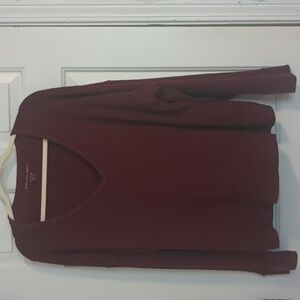 AE Scoop Neck Waffle Knit Top Size XXL